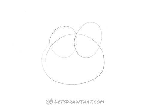 Drawing step: Sketch the body and eyes