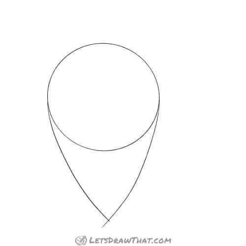 Drawing step: Draw the base mouse body shapes
