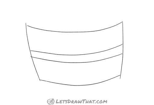 Drawing step: Draw the base banner text areas