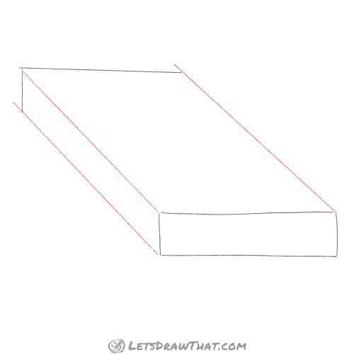 Drawing step: Draw a brick