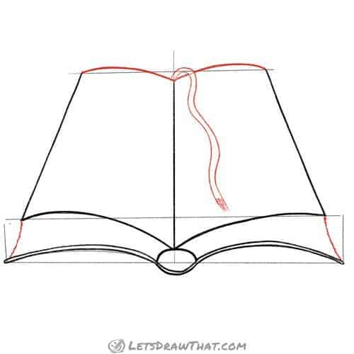 Drawing step: Draw the bookmark