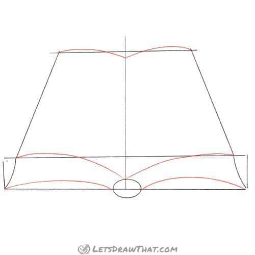Drawing step: Draw the book's pages