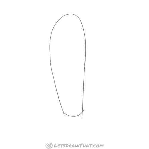 Drawing step: Draw the central column