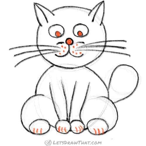 Drawing step: Draw in the nice extra details