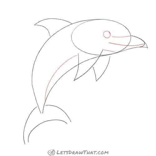 Drawing step: Sketch the final details