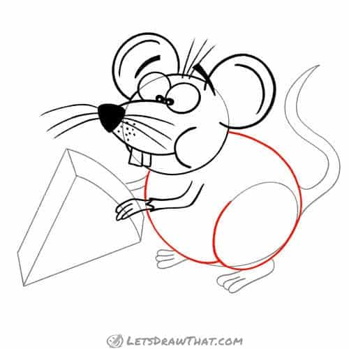 Drawing step: Draw the mouse's body