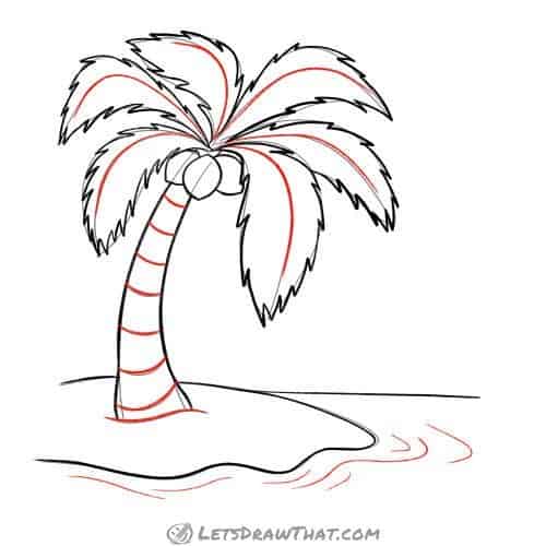 Drawing step: Add some final details and textures