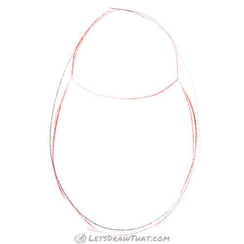 Drawing step: Define the body shape