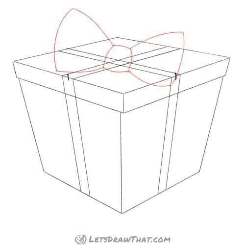 Drawing step: Draw the bow