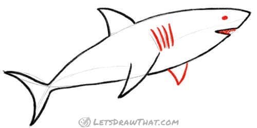 Drawing step: Finish the drawing with details