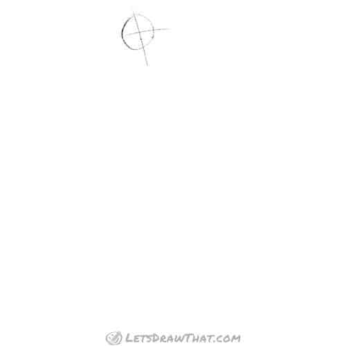 Drawing step: Sketch the head