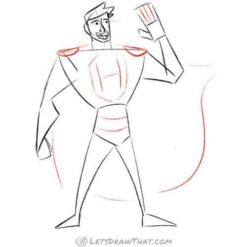 Drawing step: Final details