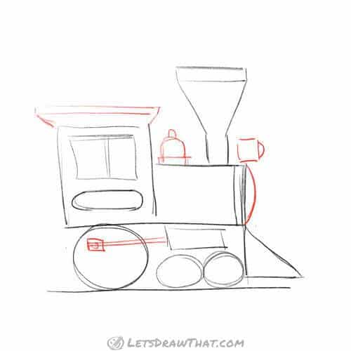 Drawing step: Add small details