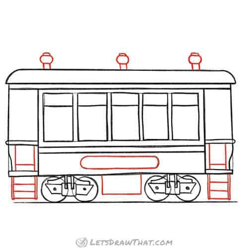 Drawing step: Draw all the details