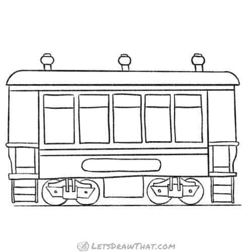 Drawing step: Erase the sketch lines