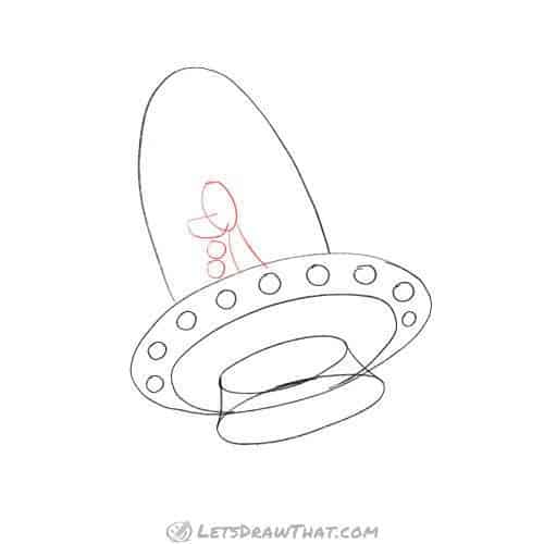 Drawing step: Draw an astronaut