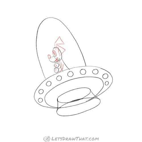Drawing step: Add more details to the astronaut dog