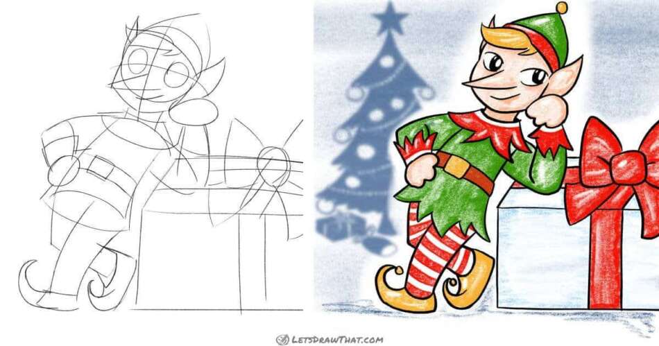How to Draw an Elf: Drawing Step by Step - step-by-step-drawing tutorial featured image