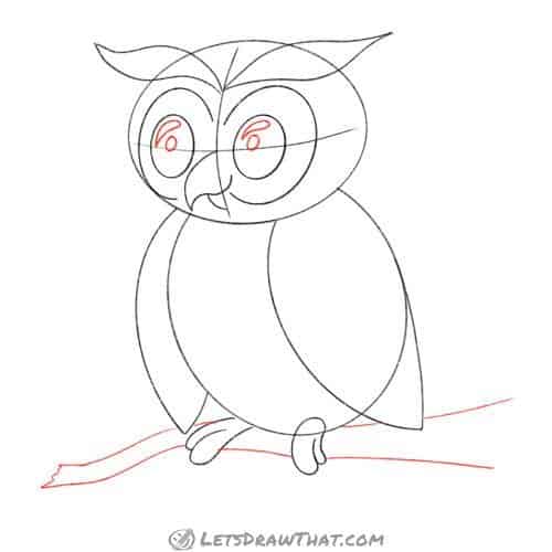 Drawing step: Add final details