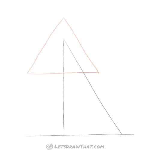 Drawing step: Sketch the head shape