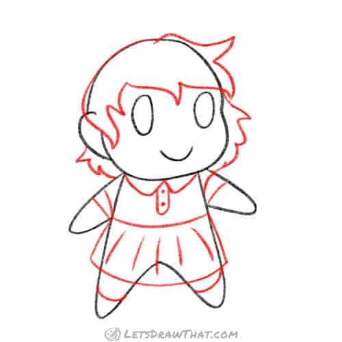 Drawing step: Add the details
