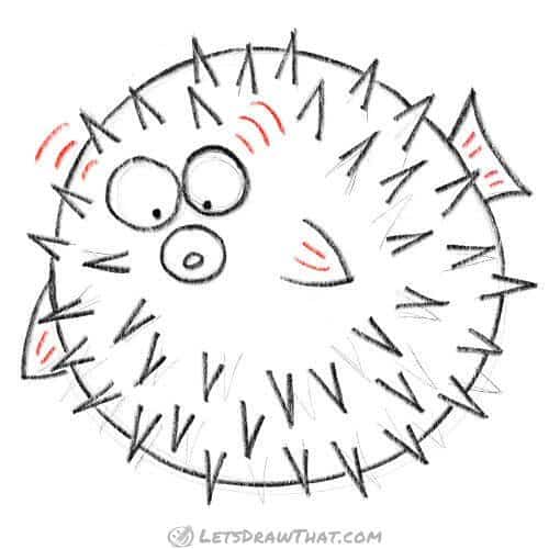 Drawing step:  Add the final details