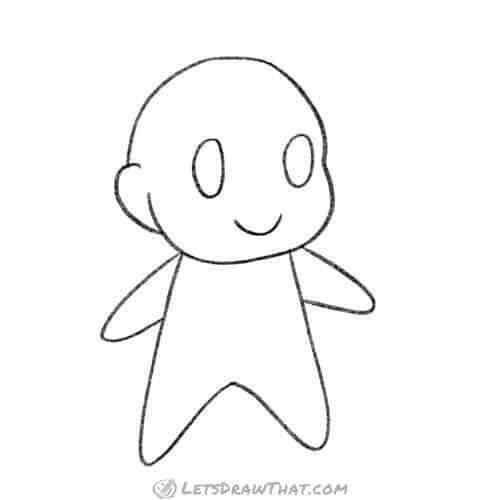 Chibi base outline drawing