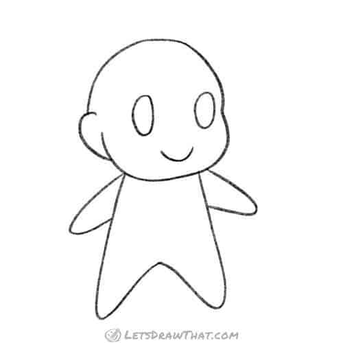 Chibi base outline drawing