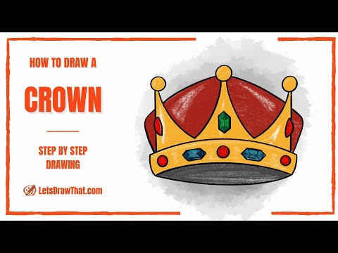 How To Draw a Crown – An Easy Crown Drawing Step-by-Step