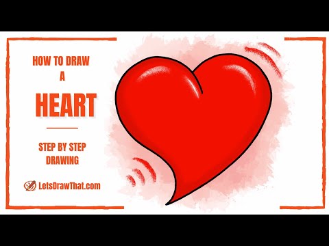 How to Draw a Heart – a nice curved heart