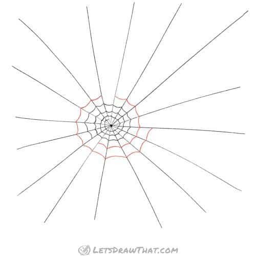 Drawing step: Skip a line here and there