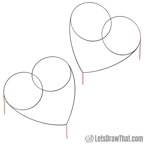 Drawing step: Draw the sides