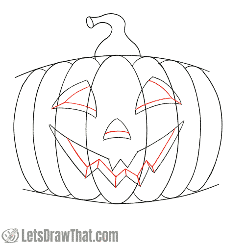 Drawing step: Draw the inner contours