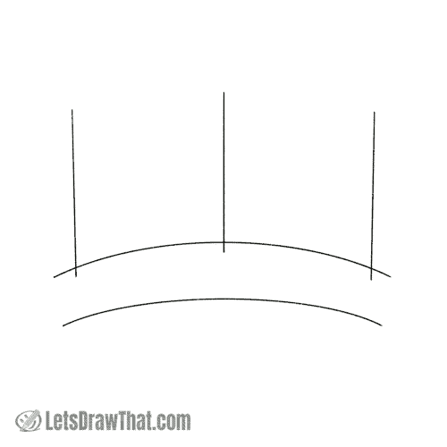 Drawing step: Draw the guidelines