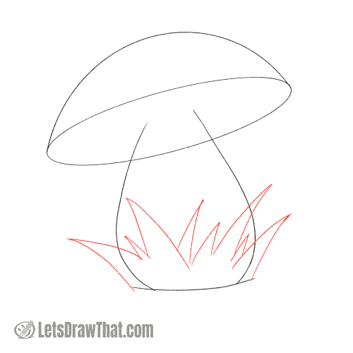 Drawing step: Draw some grass