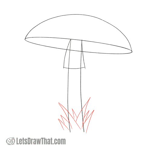Drawing step: Draw some grass