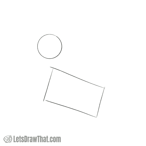 Drawing step: Draw the base shapes