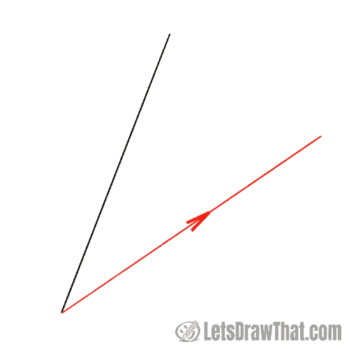 Drawing step: Keep going from bottom to the right