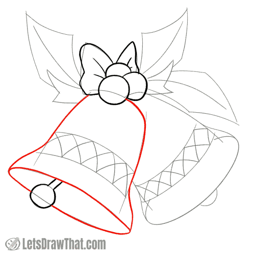 Drawing step: Draw the front bell