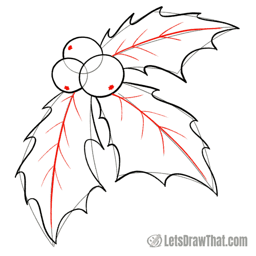 Drawing step: Add in final details.