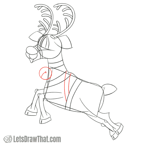 Drawing step: Draw the jingle bell