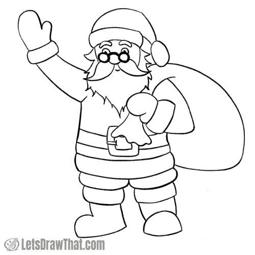 Drawing step: Erase the sketch lines