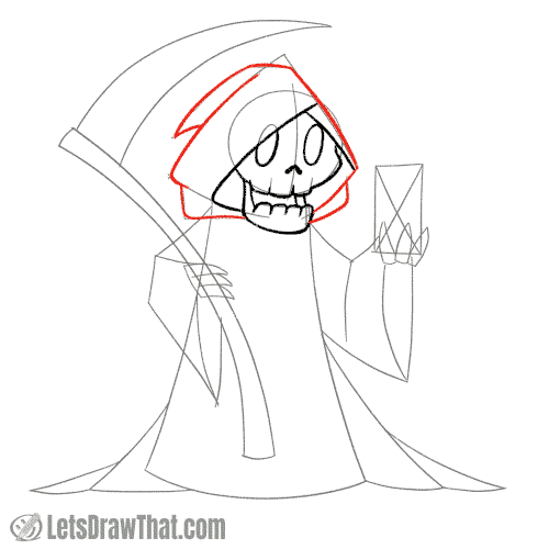 Drawing step: Draw the hood