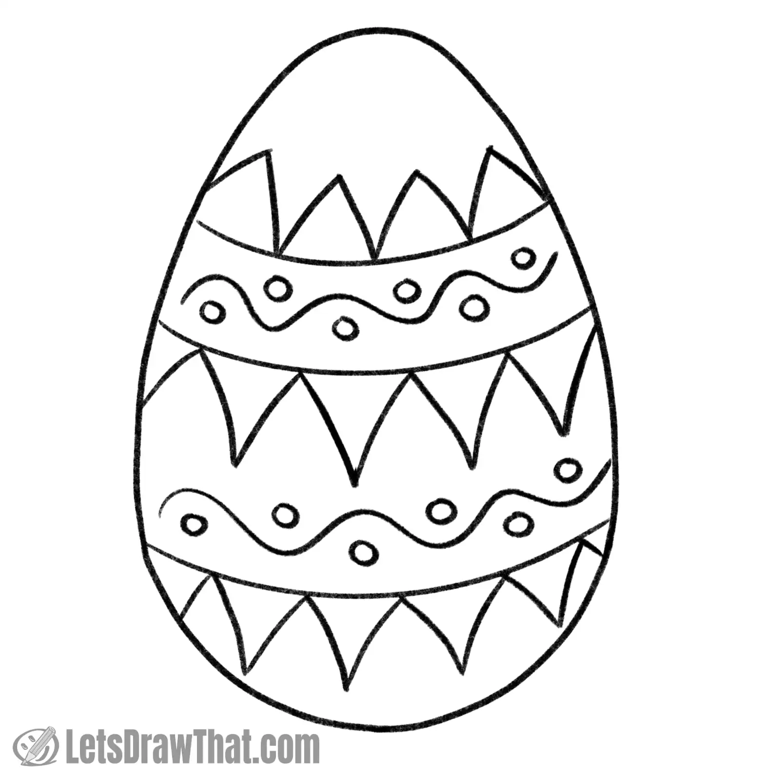 Drawing step: Outline drawing
