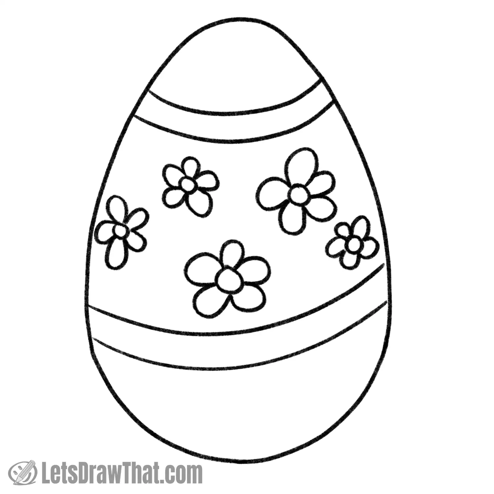 Drawing step: Outline drawing