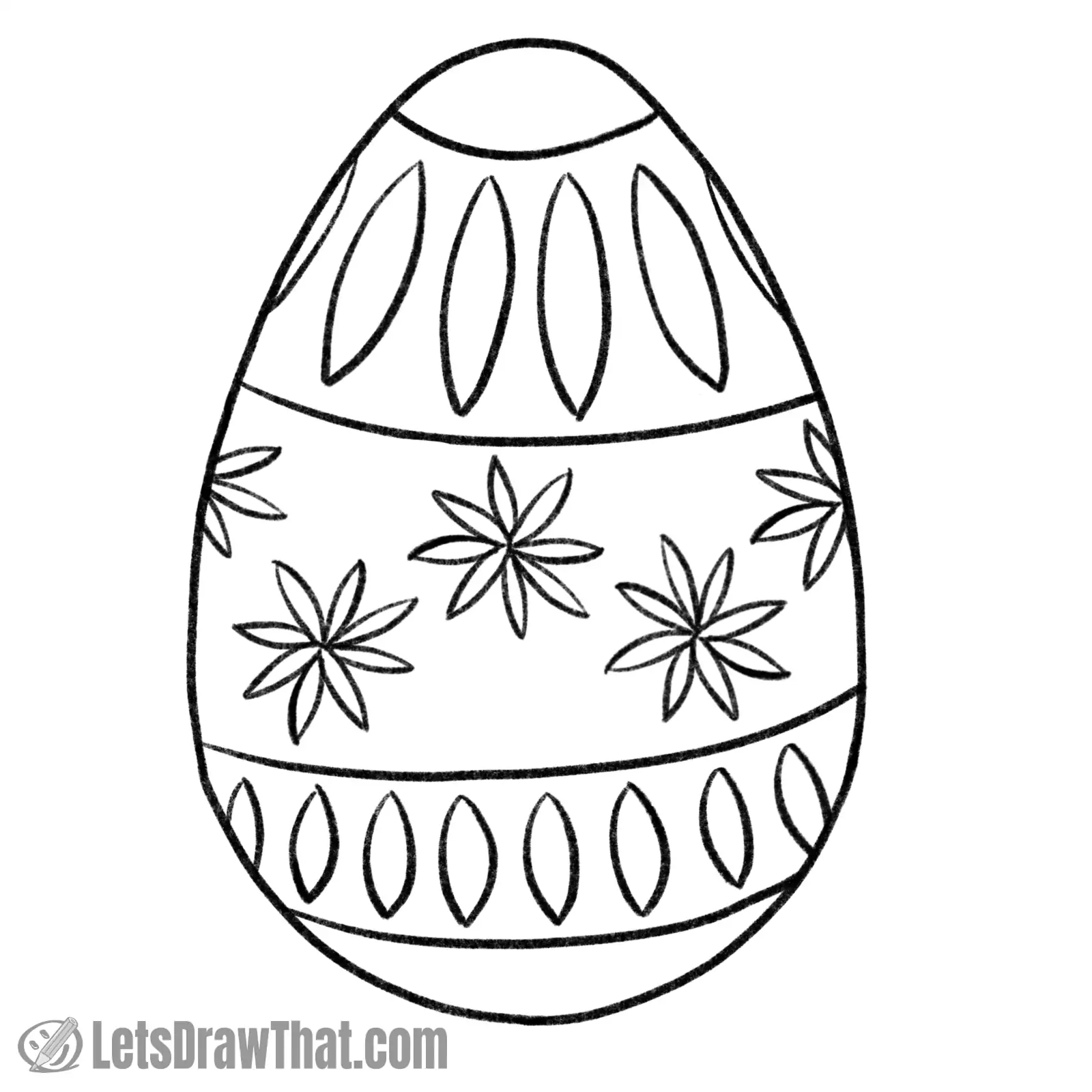 Drawing step: Outline drawing