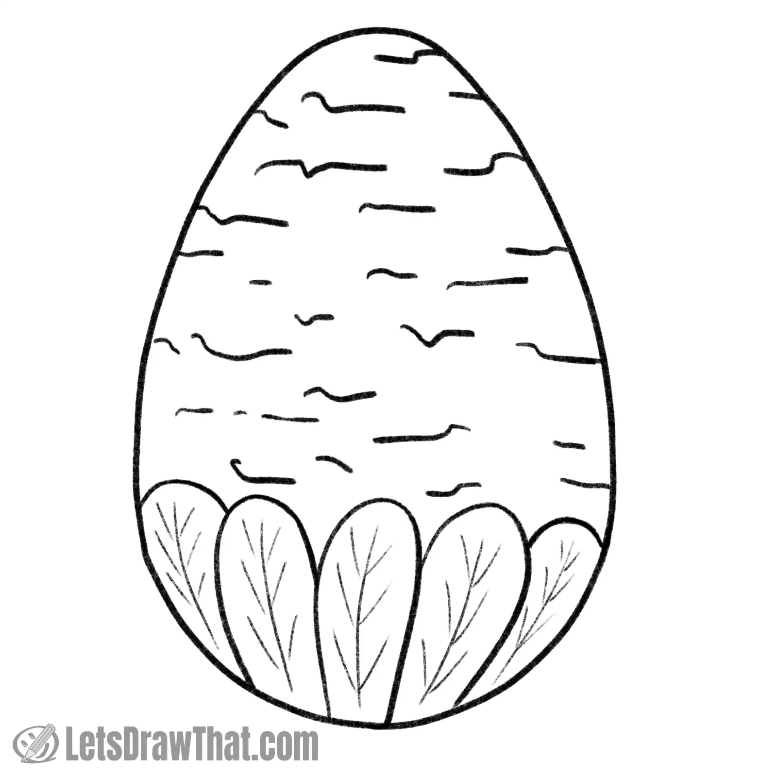 Drawing step: Outline drawing