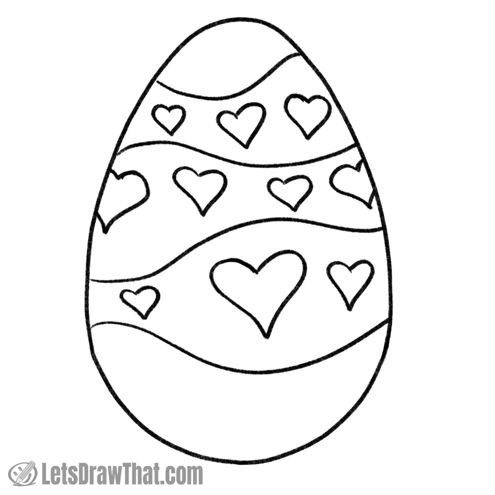 Drawing step: Outline drawing