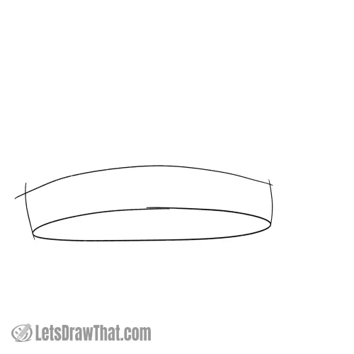 Drawing step: Sketch the hat headband