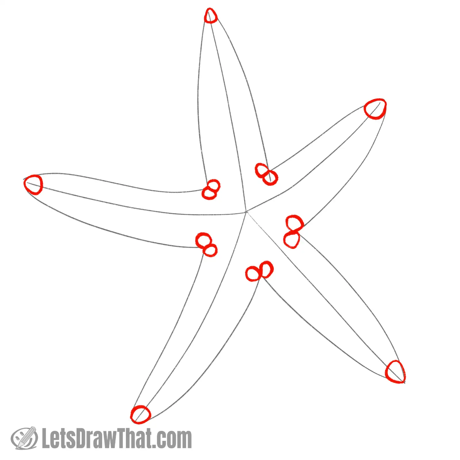 Drawing step: Draw the corner suction cups